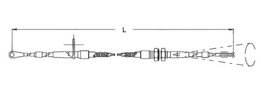 Stainless Steel Hurst Shift Cable - Image 1