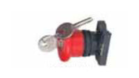 Red Mushroom Head Push Button Actuator with Carrier