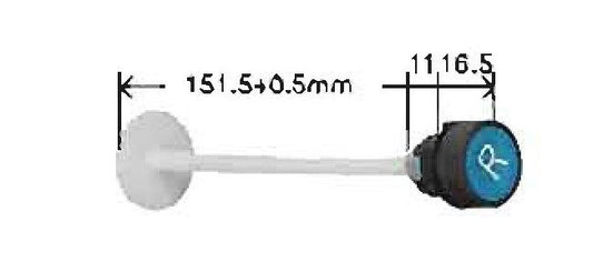 Shamrock Controls Round Type Reset Extended Push Button - Image 1