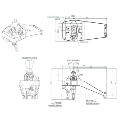 923 Series Horizontal Gear Shifter System - Image 2