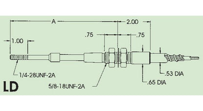 High Temp Push-Pull Standard Cable - Image 1