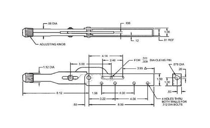 Locking Brake Lever Side Mount Kit B837 - Image 2