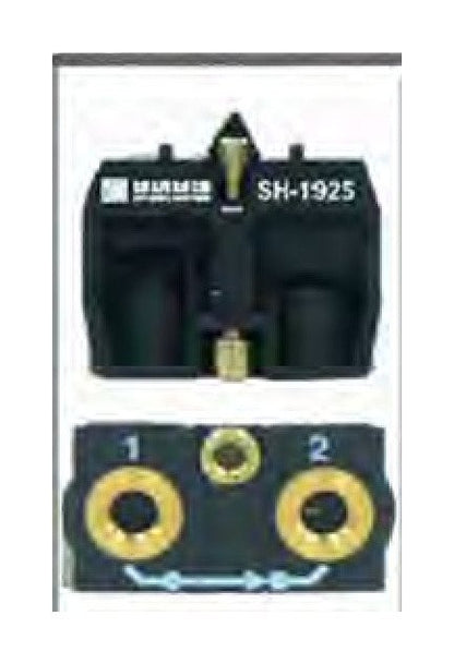 Passing Pneumatic Contact Block - 125 psi Max Pressure, 3-Way 10/32 NPTF Thread - Image 1