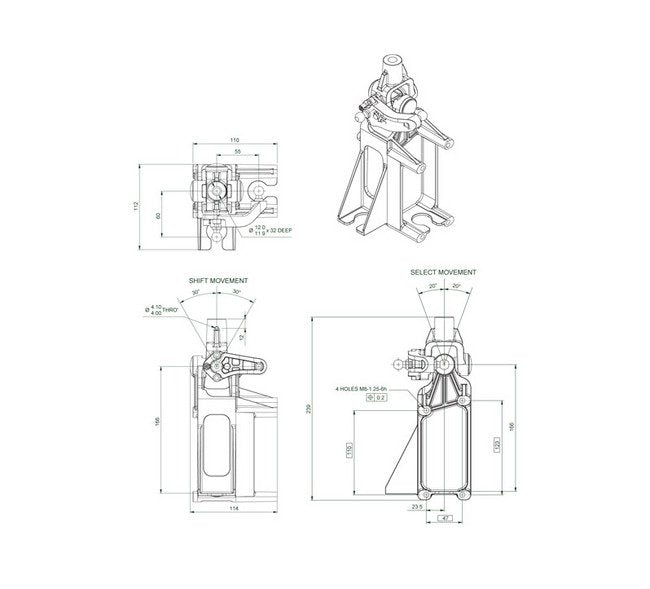 Push-Pull Controls - 918 Series Vertical Gear Shifter System - Image 2