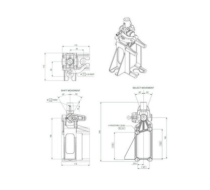 Push-Pull Controls - 918 Series Vertical Gear Shifter System - Image 2