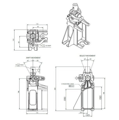 Push-Pull Controls - 918 Series Vertical Gear Shifter System - Image 3