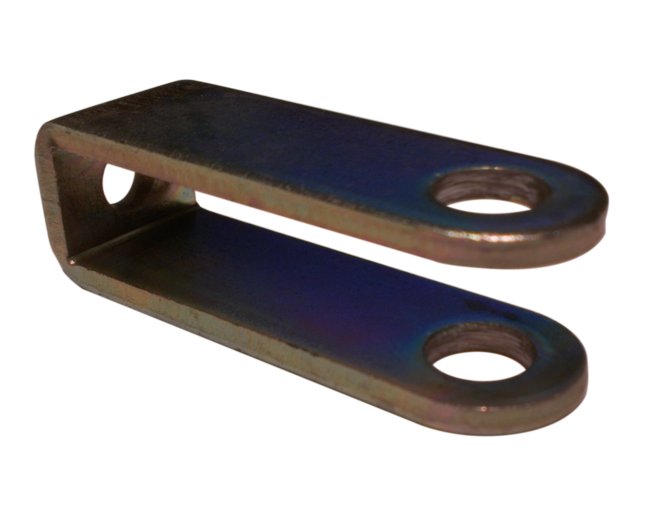 Steel Open Strap Clevis Crimped on Wire Rope, 2.50B x 0.31D x 0.62F - Image 1