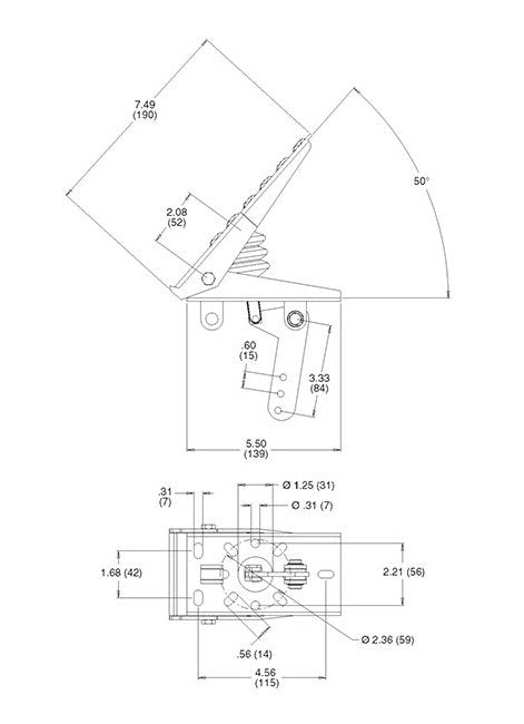 Medium-Duty Throttle Pedal with Steel Construction - Image 2