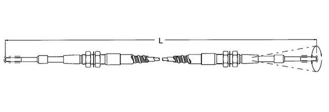 Heavy Duty Pull-Only Clutch Cable - 500 lb Operating Load - Image 2
