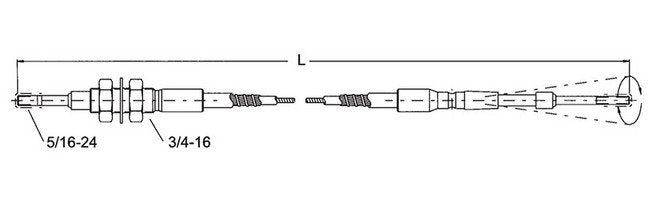 Hydraulic Valve Control Cables - Image 2