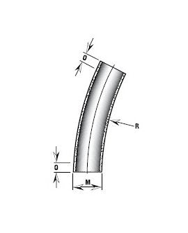 Champion Fiberglass 1 1/2" IPS Aboveground Radius Elbow - 22 1/2º x 24" - Image 1