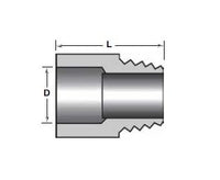 Champion Fiberglass® 4 Inch IPS Standard Wall Aboveground Male Adapter