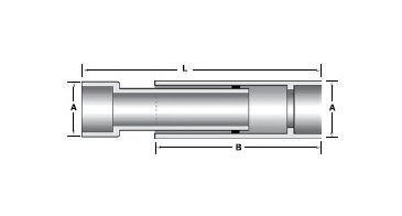 Champion Fiberglass® Socket x Socket Single Expansion Joint with O-Ring - Fiberglass Conduit Fitting, 2 in - Image 1