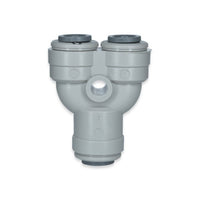 PY Series 5/16 Inch (in) Outer Diameter (OD) Equal Inlet/Outlet Push-to-Connect Wye