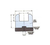 American Style Quick Change Press Brake Retainer, 32.87 inch Length