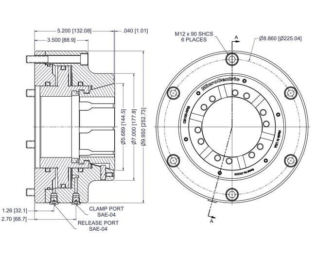 Hydraulic Pull Back Collet Chuck - CB-NRB Series - Image 2