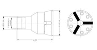 Acme-Gridley 2-3/8" HSC Quick Change Collet - Round Serrated Bore