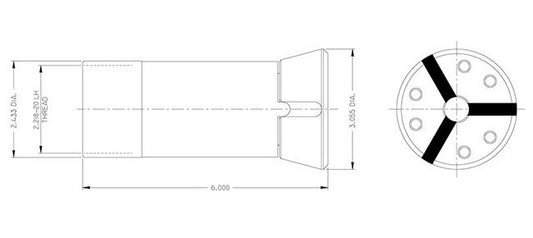 Conomatic 1-5/8" Quick Change Collet - Round Smooth Bore - Image 1