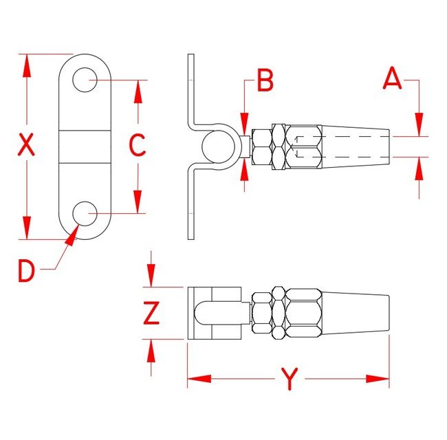 Suncor Quick Attach™ Stainless Steel Wall Mount Kit - Image 2