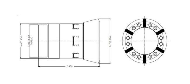 Acme-Gridley 3-1/2" Quick Change Collet Body - Image 1