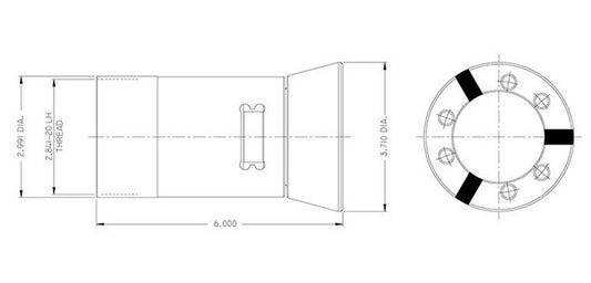 New Britain 2-1/4" Model 61 & 62 Quick Change Collet - Round Smooth Bore - Image 1