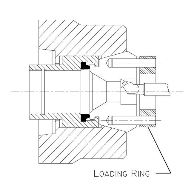 SK65HSW Machinable Collet with AR65 Loading Ring - Image 3