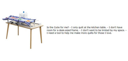 Grace Cutie Table Top Portable Metal Quilting Hoop Frames - Image 12