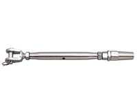 Suncor Quick Attach™ Stud & Jaw Turnbuckle, 316 Stainless Steel