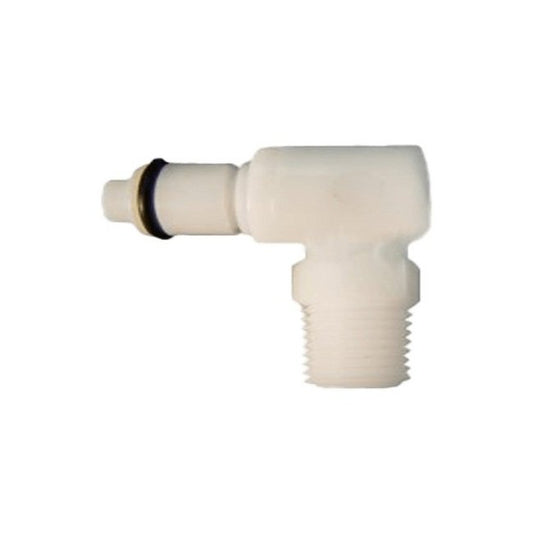 1/4 Inch (in) Thread Size Valved Quick Elbow - Image 1