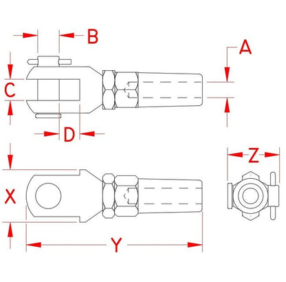 Quick Attach™ Swageless Jaw - Stainless Steel Cable Attachment - Image 2