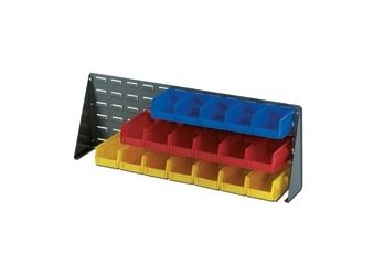 Source Metal Storage System - 100 lb Capacity, 12 in Height Bench Assembly with Louvers - Image 1