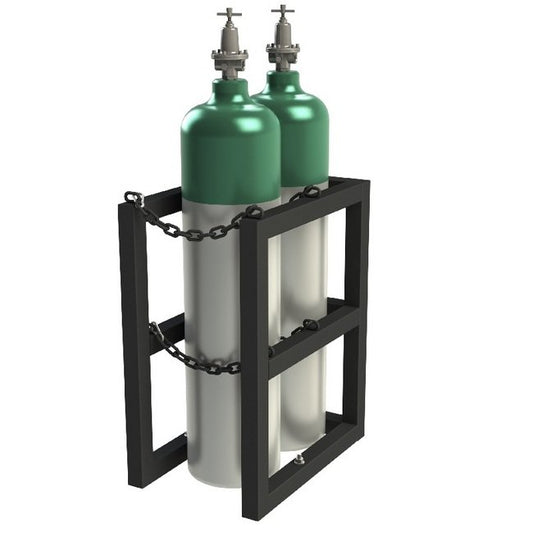 Commercial Grade Gas Cylinder Rack - 16x24x30 Inches - Image 1
