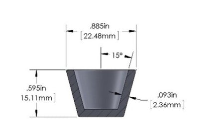 RDM-EB22 Series Graphite E-Beam Liner - 4cm&#179; Size - Image 2