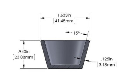 RDM-EB25 Molybdenum E-Beam Liner with 6 Pockets, 25 cm³ - Image 2
