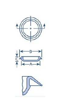 Recessed LDPE Sheet Metal Hole Plug - Image 2