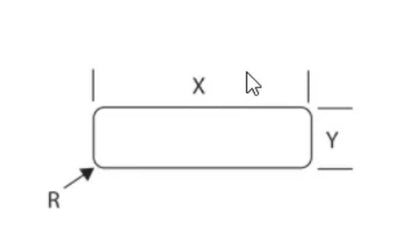 2.65 Inch (in) Dimension X and 0.125 Inch (in) Dimension Y Rectangle Aluminum Bar with Round Corner - Image 2