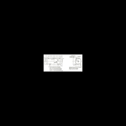 60-Gallon Horizontal Air Receiver Tank with 200 psi MAWP - Image 2