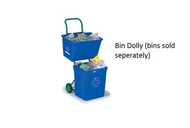 Recycling Bin Container - 22.3" Outside Length, 12.5" Height - Image 2