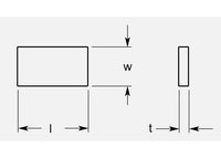 1000 Style Rectangle - 3/8 x 1/2 x 3/4 in