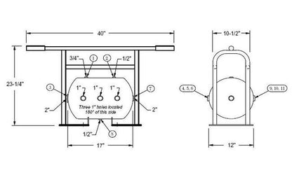 7 Gallon Air Receiver Manifold Assembly with Couplers - Image 3