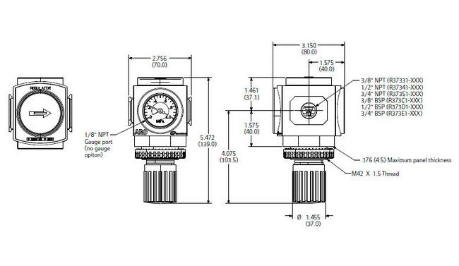 2000 Series Non-Relieving Standard Knob Control Regulator - Image 2