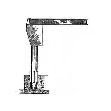 Heavy-Duty Model 200 CIM Concrete Jib Crane - Image 1