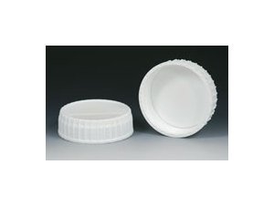 63mm White HDPE Replacement Caps for 2-1/2 oz Carboys Bottles (Pack of 100) - Image 1