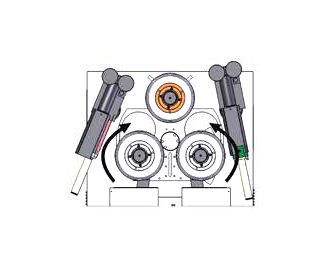 RMT A-GIANT 9.44In Hydraulic Angle Roll Bending Machine - Image 2