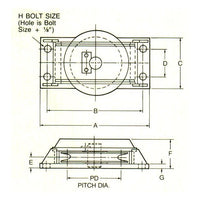 Rightway Winches Single Horizontal Sheave Assemblies