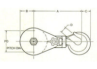 Heavy Duty Snatch Block Assemblies - 4000 lbs Capacity