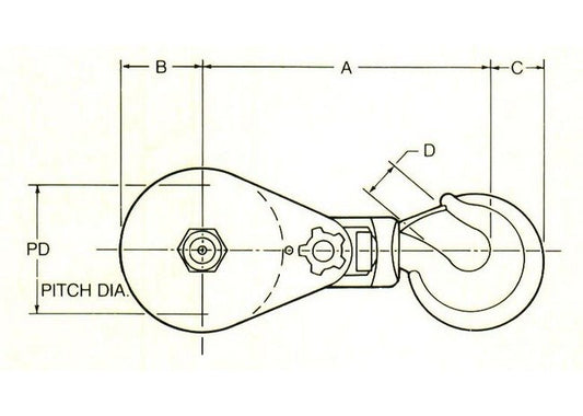 Heavy Duty Snatch Block Assemblies - 4000 lbs Capacity - Image 1