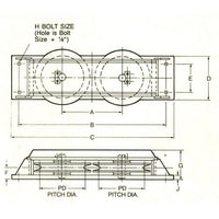 Heavy Duty Double Horizontal Sheave Assemblies