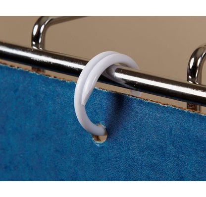 White Plastic Spiral Ring, 11/16" ID, 13/16" OD - Image 1