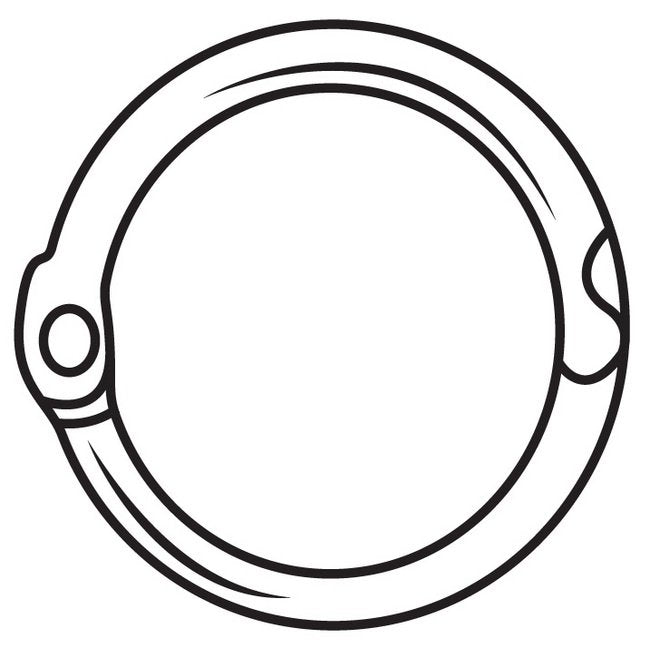 Steel Hinged Snap Ring, 1/2" I.D. - Image 2